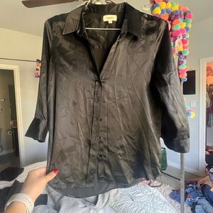 Silk black long sleeve
